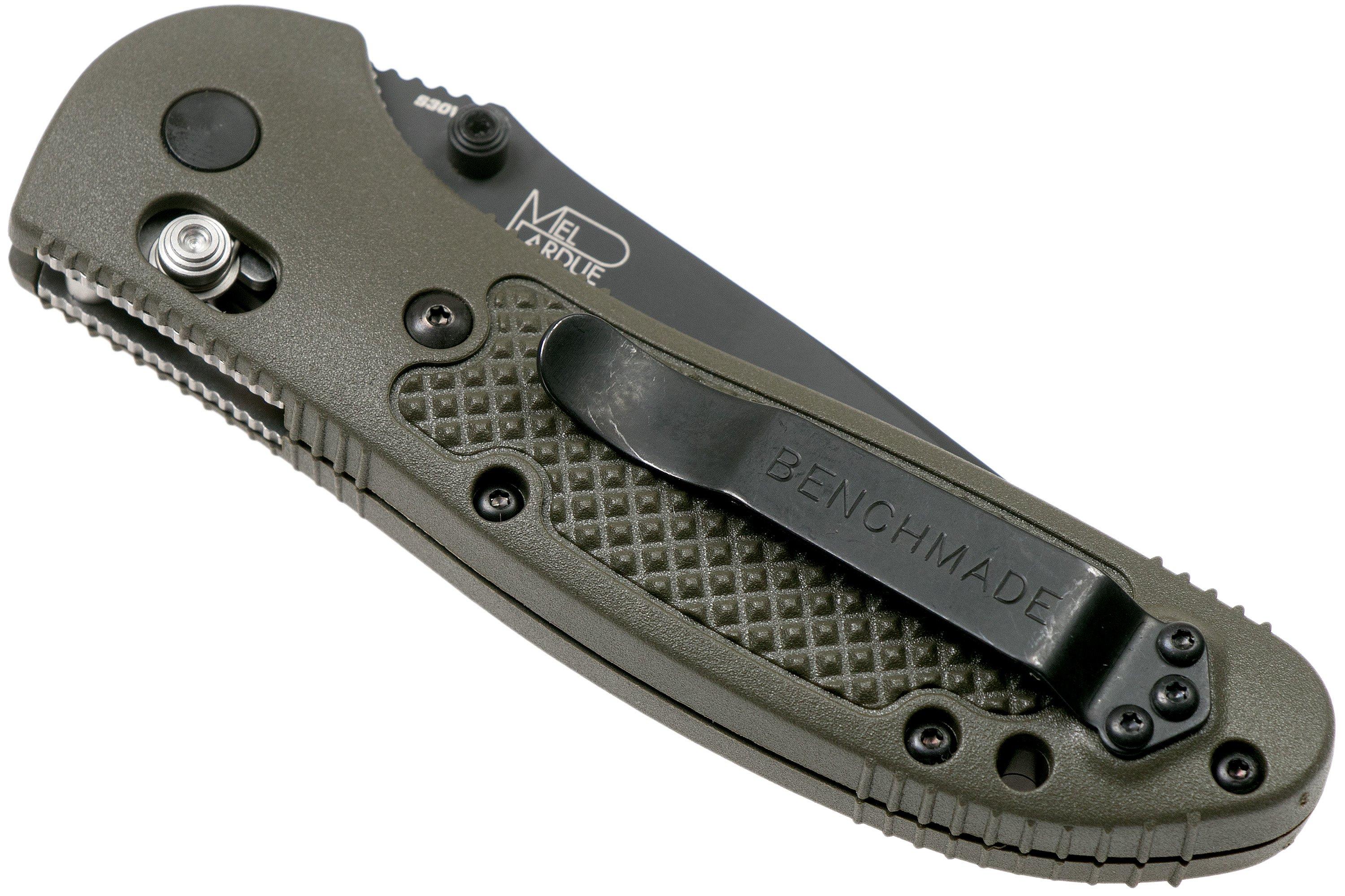 Benchmade Griptilian Bkod S V Od Green Pocket Knife Mel Pardue