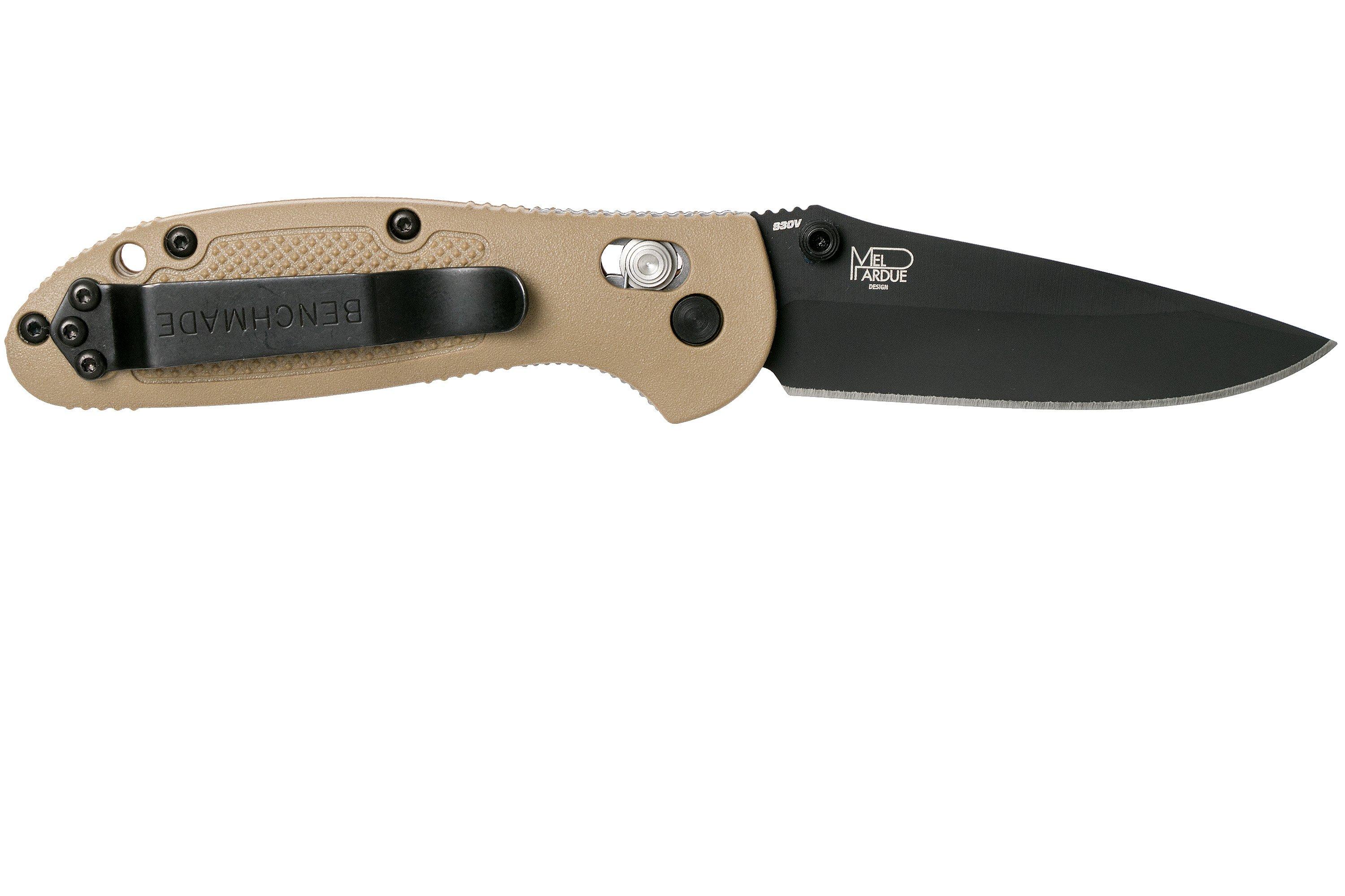 Benchmade Mini Griptilian Bksn S V Pocket Knife Mel Pardue Design