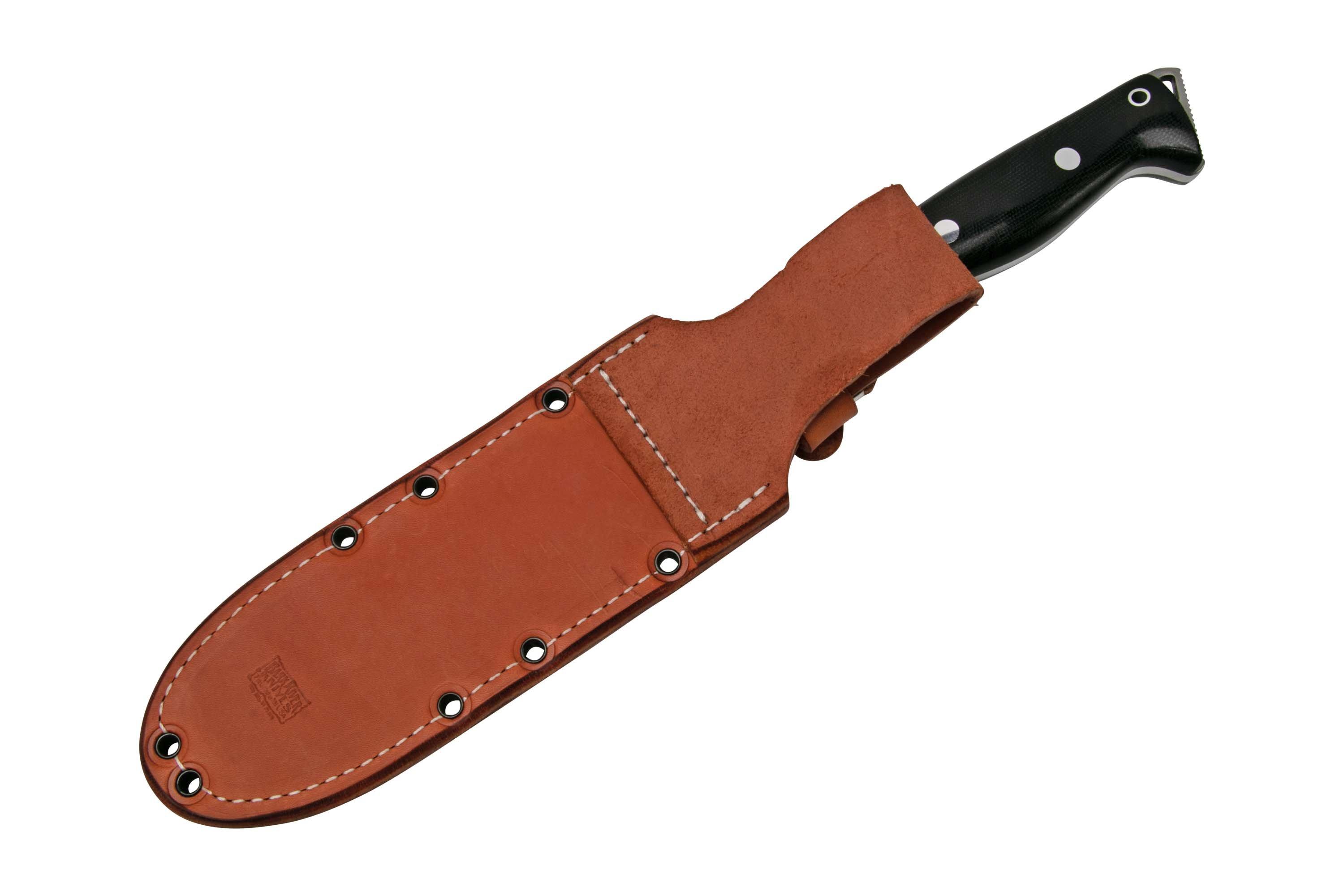 Bark River Bravo Tope Recon CPM 3V Black Canvas Micarta Cuchillo De