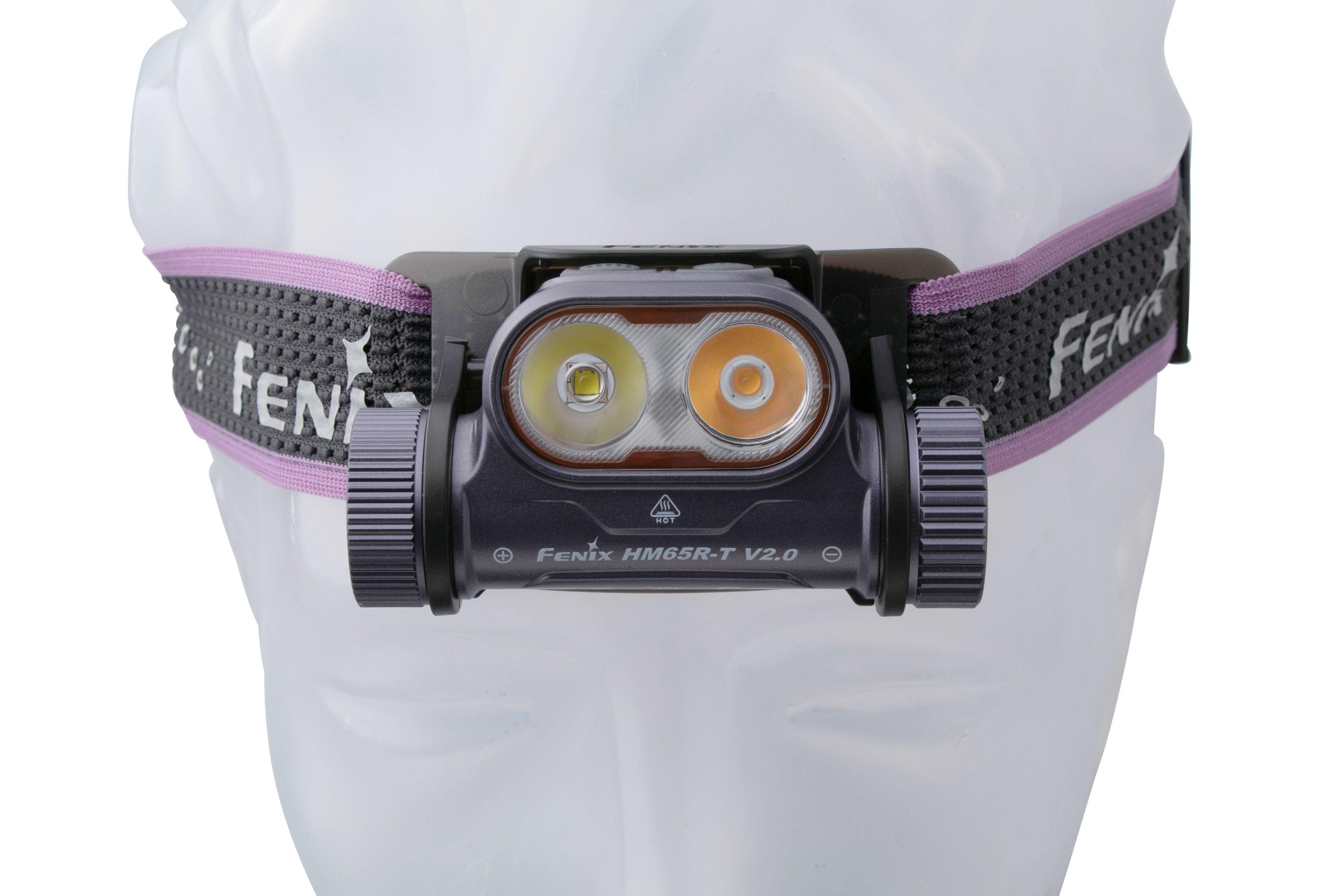 Fenix Hm R T V Dark Purple Rechargeable Head Torch Lumens