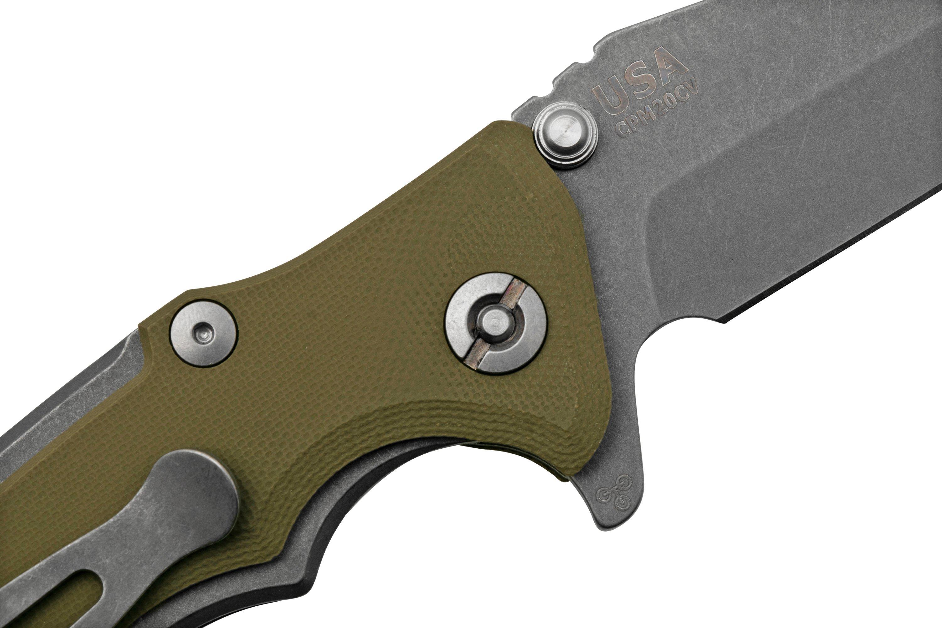 Rick Hinderer Eklipse Cv Working Finish Harpoon Spanto Od Green