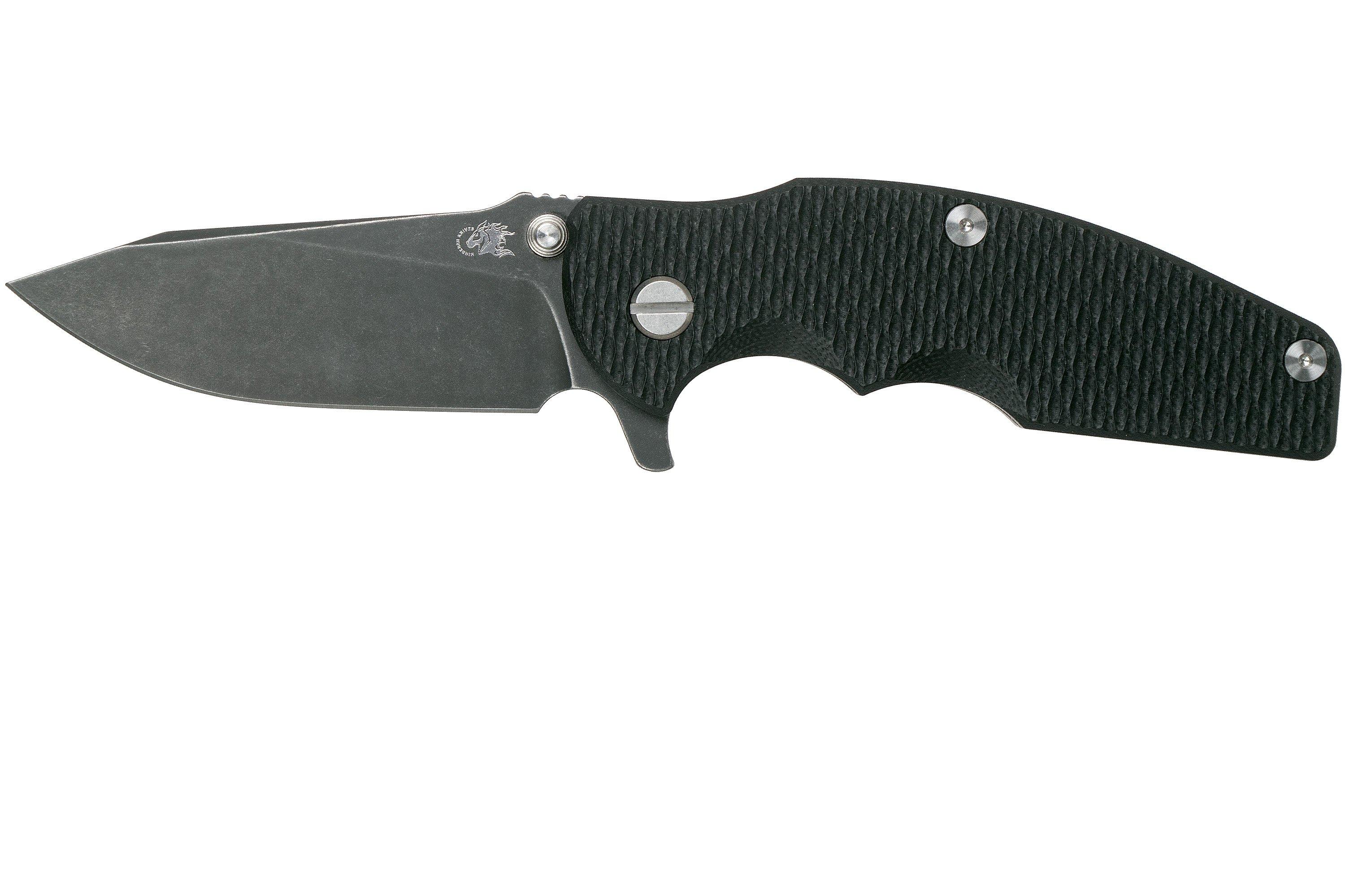 Rick Hinderer Jurassic Slicer Battle Black Black G10 CPM 20CV Zakmes