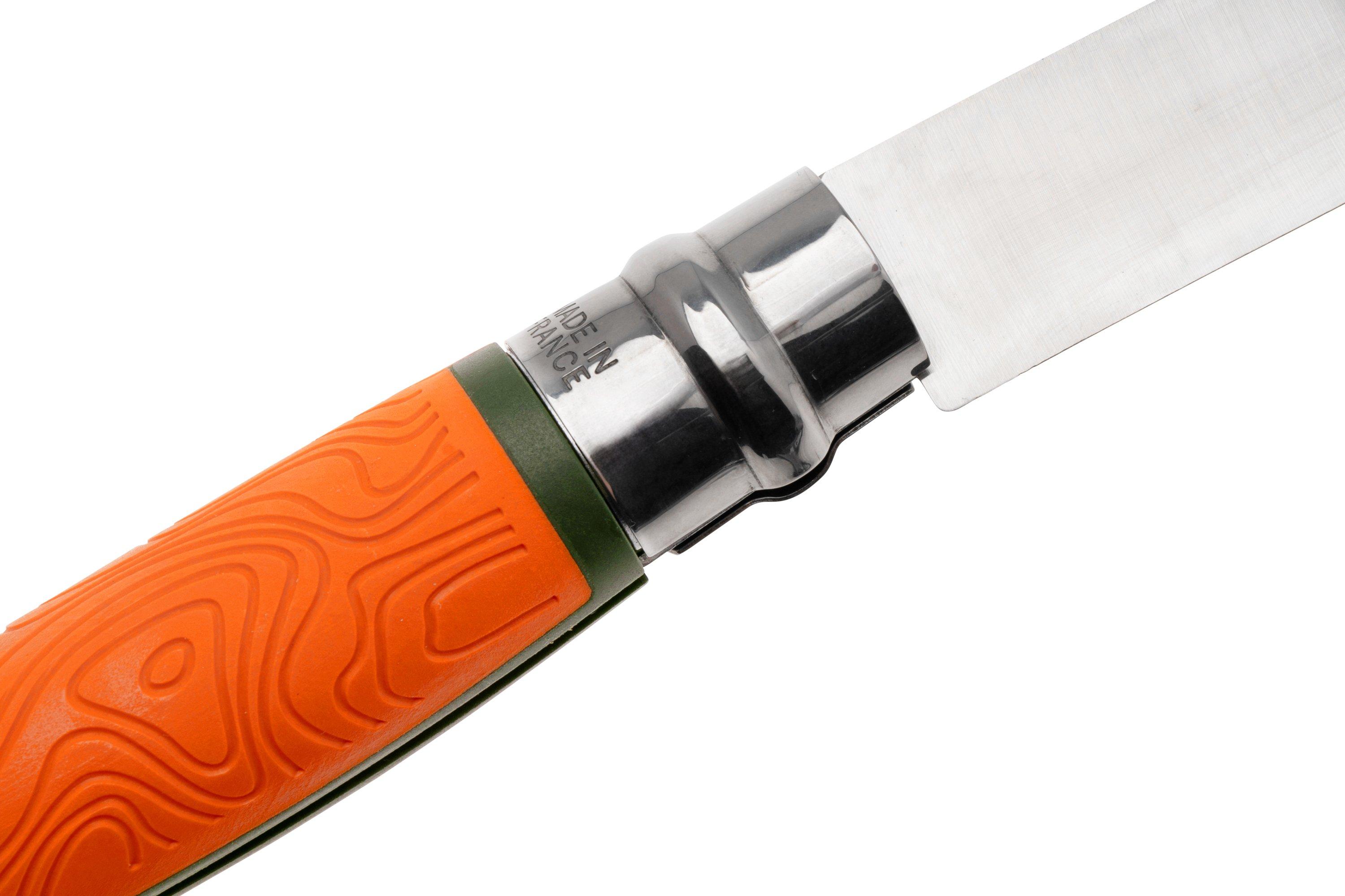 Opinel No Explore Orange Couteau De Poche Bushcraft Avec