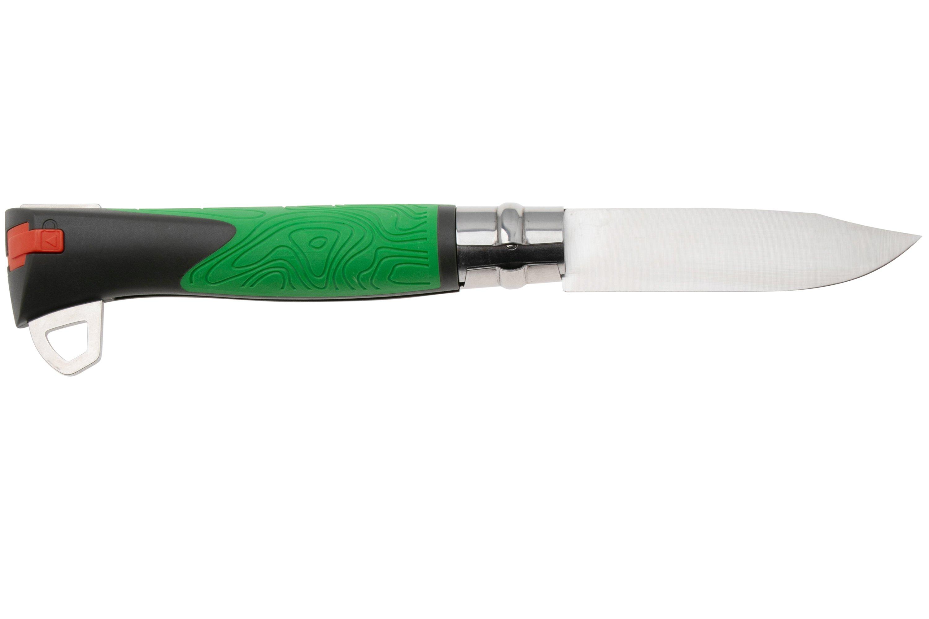 Opinel No 12 Explore 002489 Green Couteau De Poche Bushcraft Avec