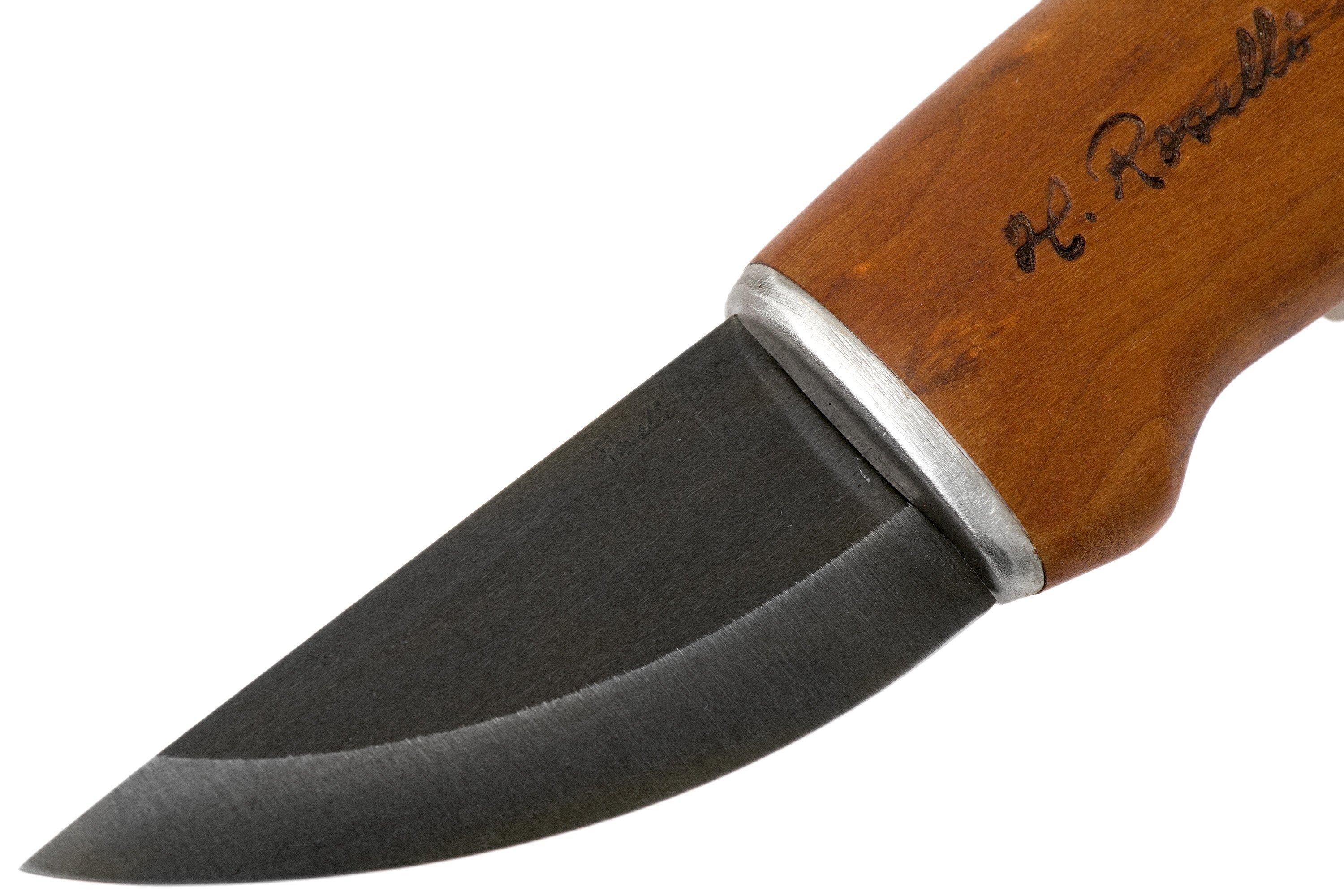 Roselli Grandfather Knife Uhc Rw Leather Sheath Outdoor Knife