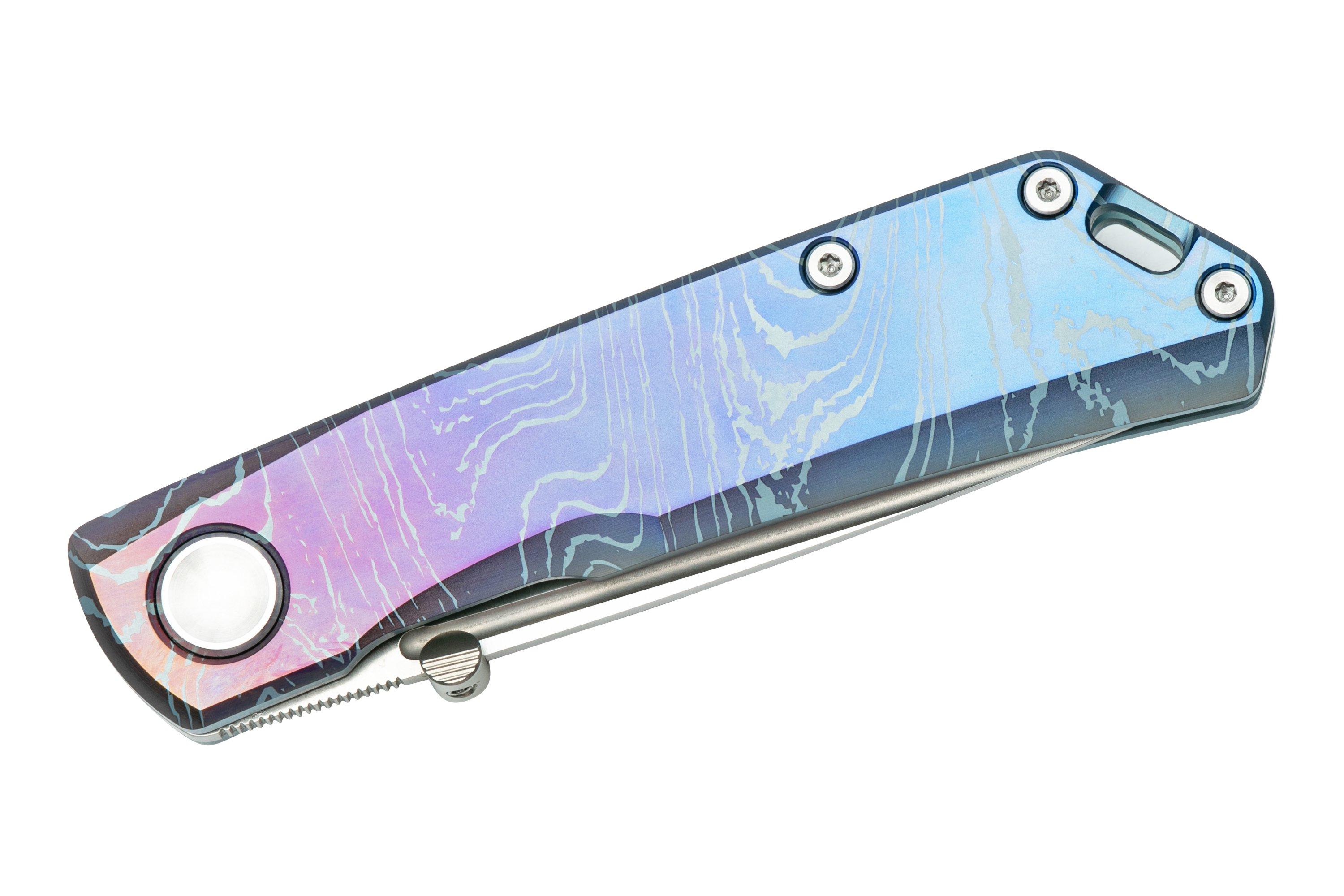 Real Steel Luna Boost Titanium Exclusive RL7071FD Pocket Knife Fine TI