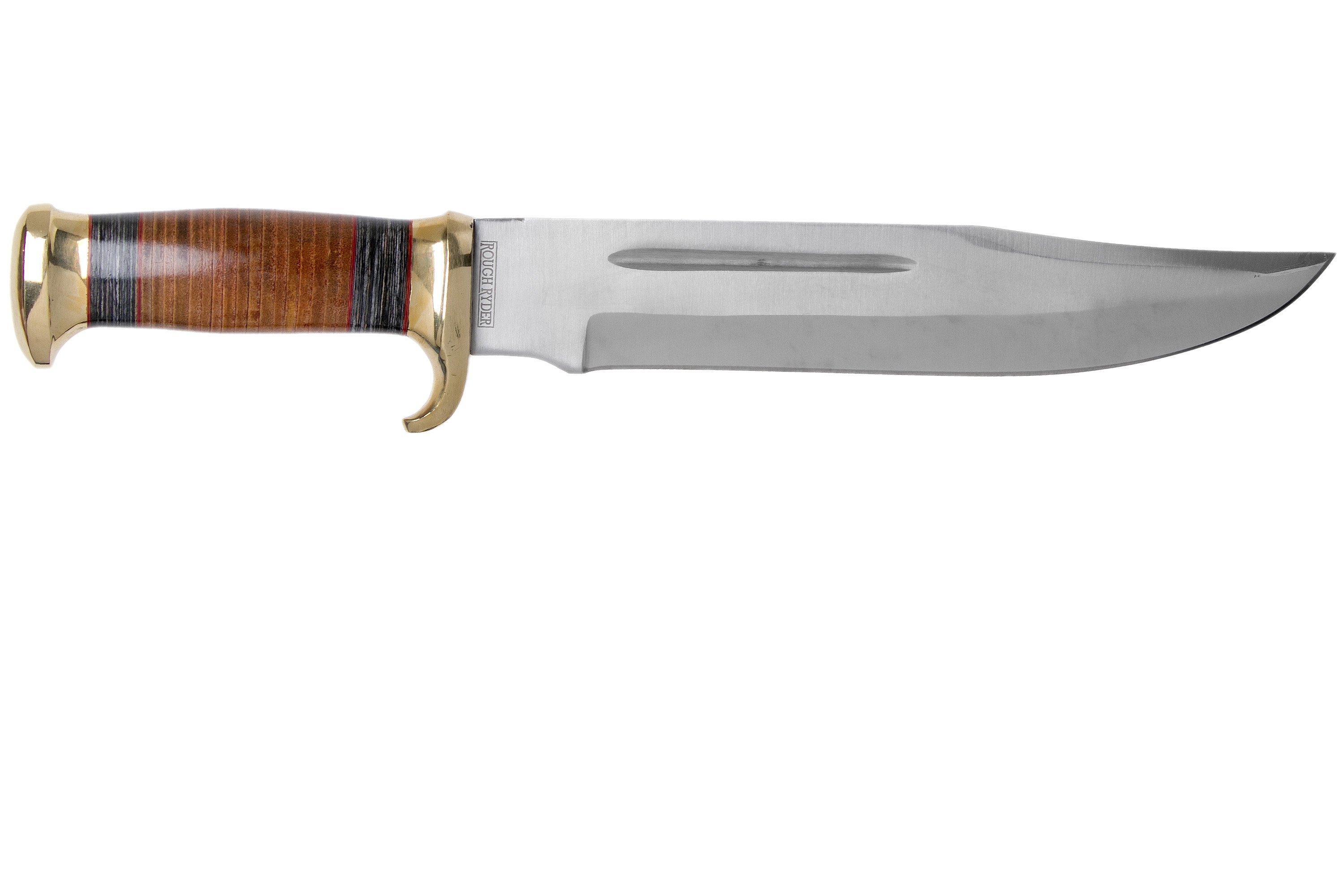 Rough Ryder Stacked Leather Bowie Rr Coltello Fisso Fare Acquisti