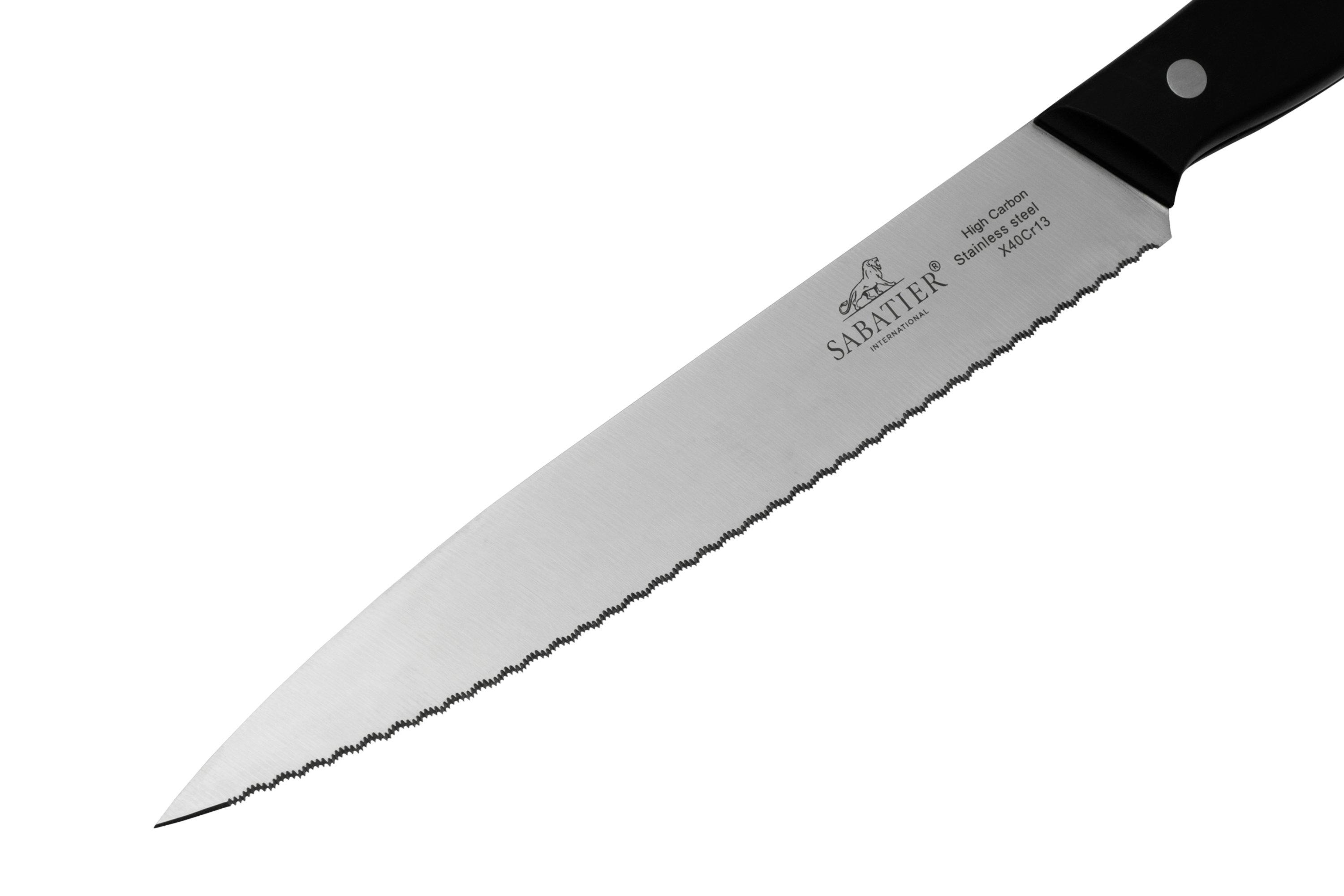 Lion Sabatier Mon Bloc Ii Piece Kitchen Knife Set Black