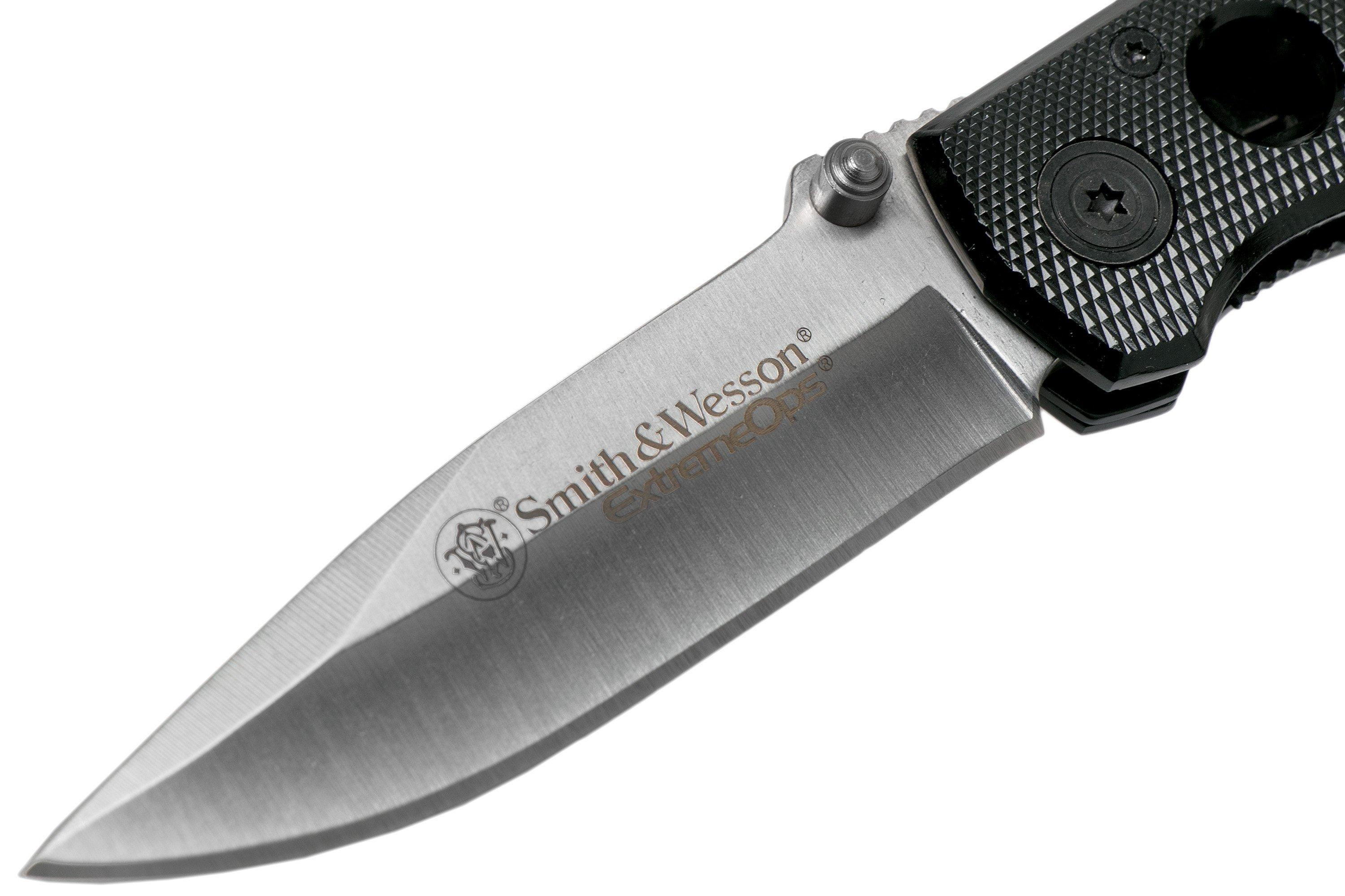 Smith Wesson Extreme Ops Black Ck Bk Pocket Knife Advantageously