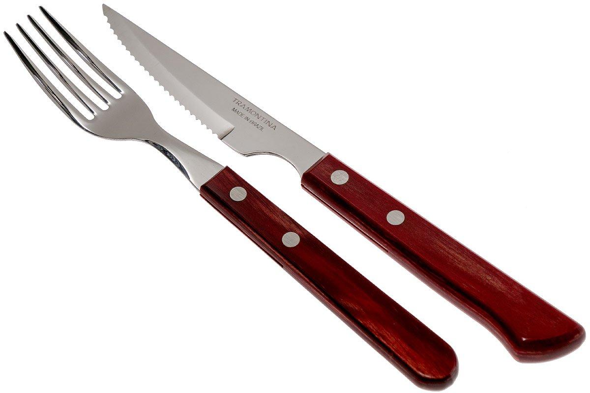 Tramontina Churrasco Premium Vaneira Steak Cutlery Set Red Piece