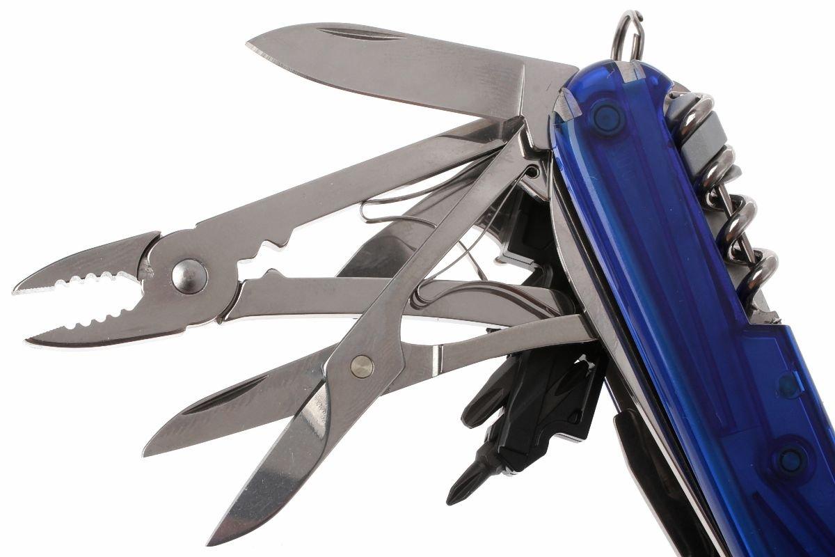 Victorinox CyberTool M Transparant Blauw 1 7725 T2 Zwitsers Zakmes