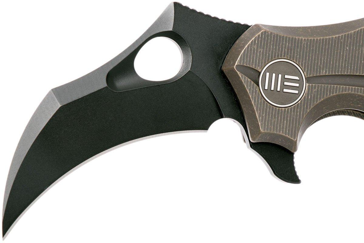 WE Knife 708E Karambit couteau de poche bronze Achetez à prix