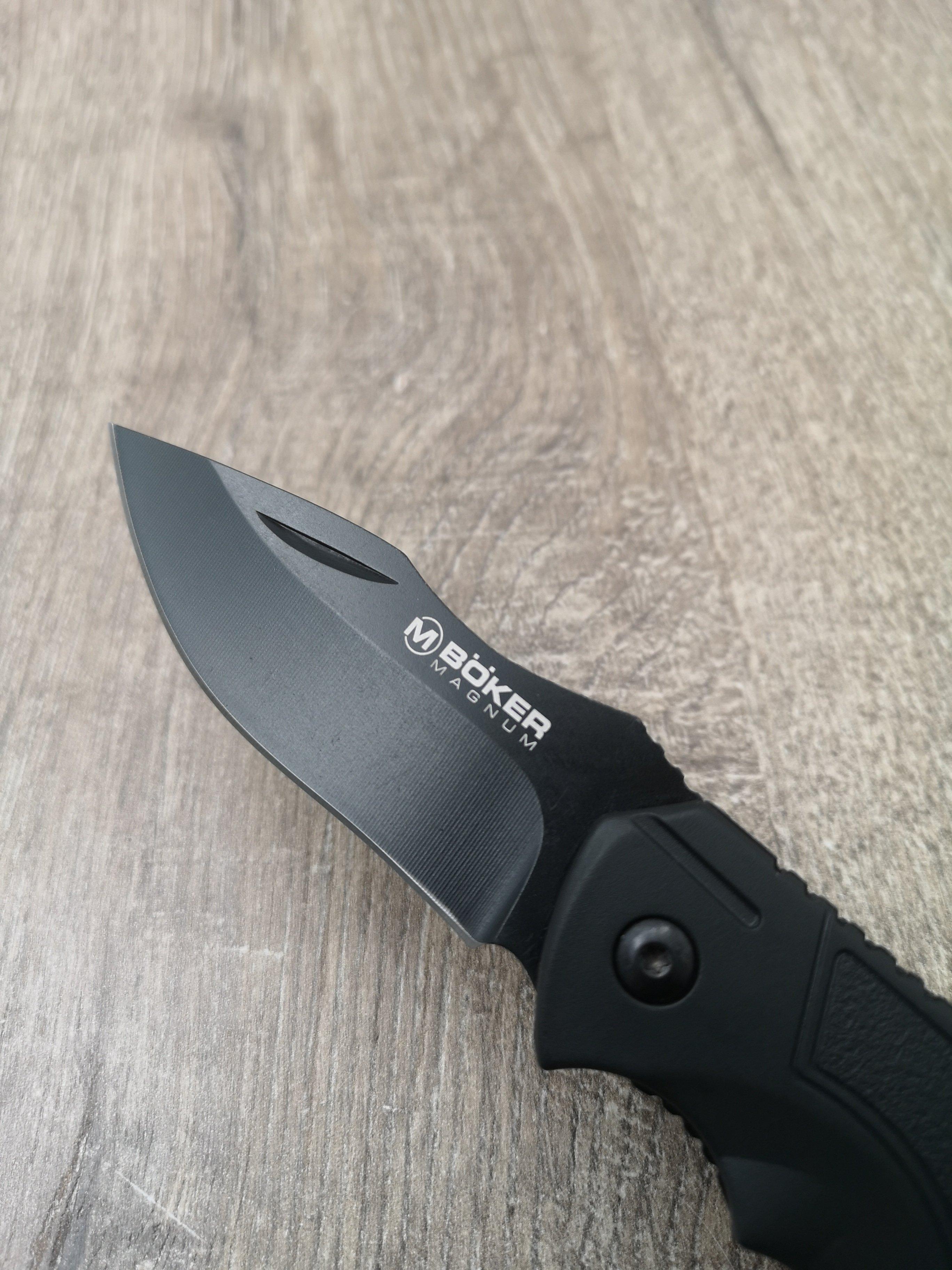 B Ker Magnum Advance All Black Pro Ry Pocket Knife