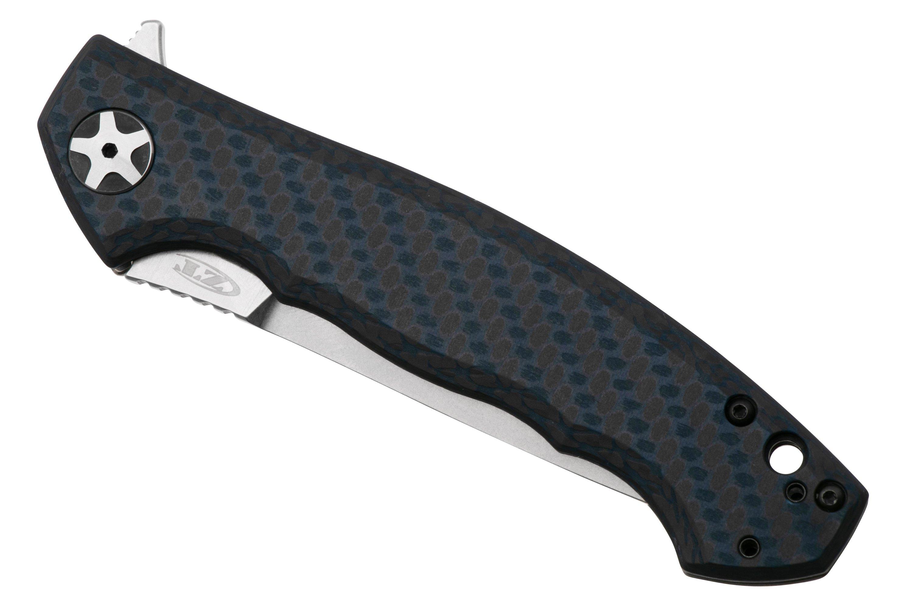 Zero Tolerance Blucf Magnacut Black Blue Carbon Fiber Zakmes