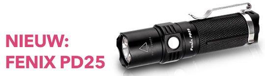 Nieuw: de Fenix PD25, krachtig EDC-lampje