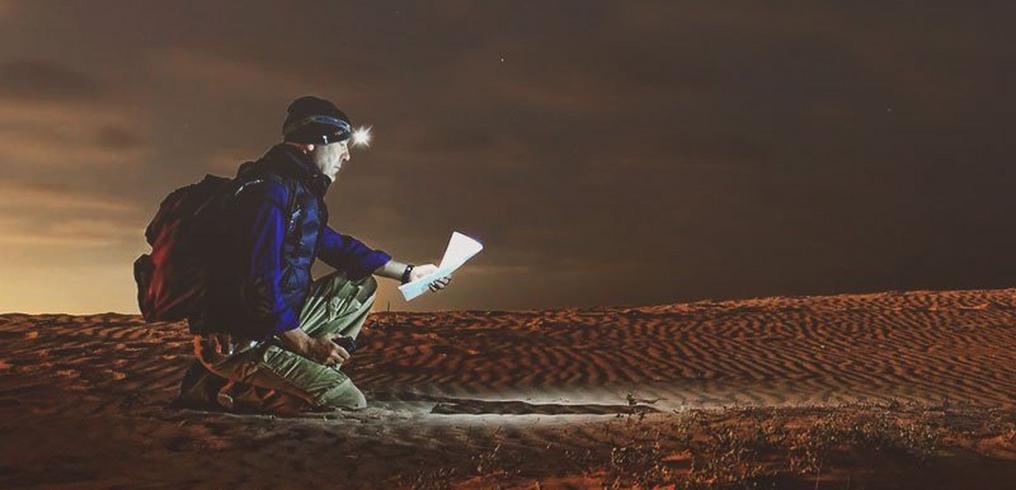 How do you turn your head torch into an ambient light?