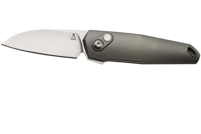 Afbeelding voor Ansø of Denmark Aros 2.0, ARO-CUP-SAT-TI, Stonewashed RWL34, Cuprum Titanium, Satin Hardware, Titanium Backspacer, zakmes, Jens Ansø design