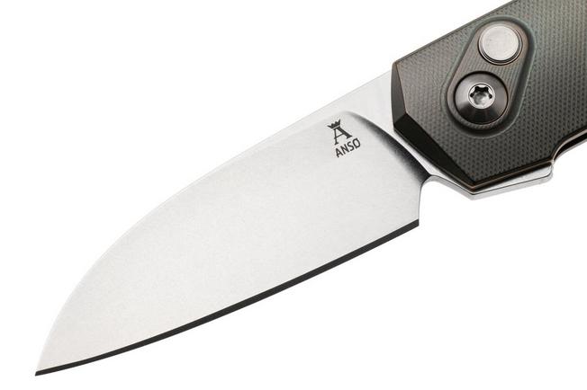 Afbeelding voor Ansø of Denmark Aros 2.0, ARO-CUP-SAT-TI, Stonewashed RWL34, Cuprum Titanium, Satin Hardware, Titanium Backspacer, zakmes, Jens Ansø design