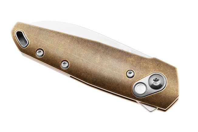 Afbeelding voor Ansø of Denmark Aros AROS-BR-ST, Stonewashed RWL34, Brass zakmes, Jens Ansø design