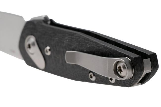 Afbeelding voor Ansø of Denmark Aros AROS-CF, Stonewashed RWL34, Black Carbon Fiber zakmes, Jens Ansø design