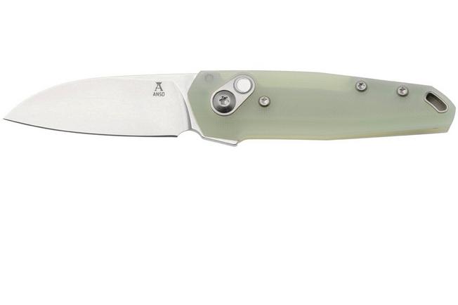 Afbeelding voor Ansø of Denmark Aros AROS-JD, Stonewashed RWL34, Jade G10 zakmes, Jens Ansø design