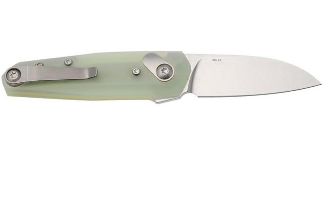 Afbeelding voor Ansø of Denmark Aros AROS-JD, Stonewashed RWL34, Jade G10 zakmes, Jens Ansø design