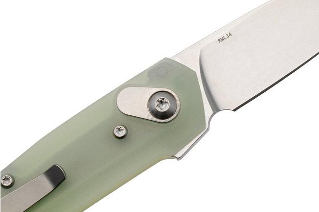 Afbeelding voor Ansø of Denmark Aros AROS-JD, Stonewashed RWL34, Jade G10 zakmes, Jens Ansø design