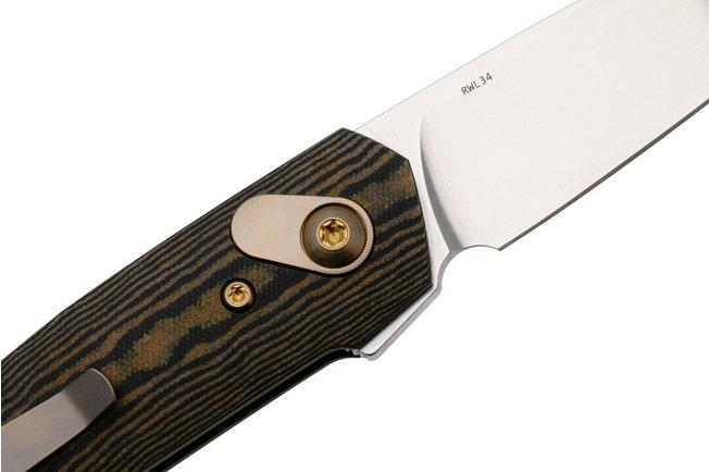 Afbeelding voor Ansø of Denmark Aros AROS-RLB, Stonewashed RWL34, Black/Brown Richlite zakmes, Jens Ansø design