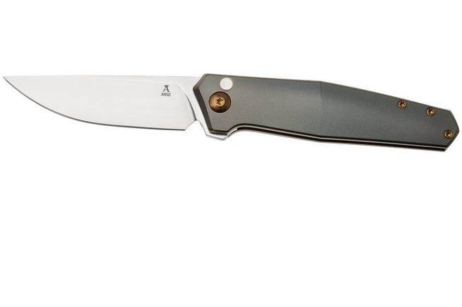 Afbeelding voor Ansø of Denmark Toko TOK-CUP-AMB-ZIR, Stonewashed RWL34, Cuprum Titanium, Amber Hardware, Zirconium Backspacer, zakmes, Jens Ansø design