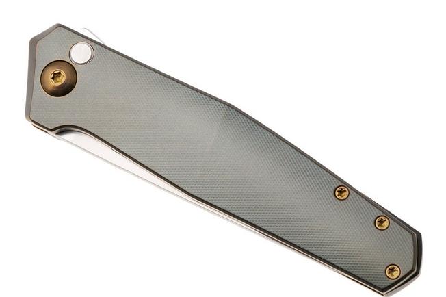 Afbeelding voor Ansø of Denmark Toko TOK-CUP-AMB-ZIR, Stonewashed RWL34, Cuprum Titanium, Amber Hardware, Zirconium Backspacer, zakmes, Jens Ansø design