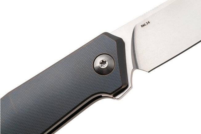 Image for Ansø of Denmark Toko TOK-KOB-SAT-BRZ, Stonewashed RWL34, Kobolt Titanium, Satin Hardware, Bronze Backspacer, pocket knife, Jens Ansø design
