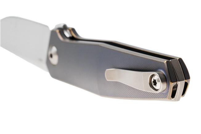 Afbeelding voor Ansø of Denmark Toko TOK-KOB-SAT-TI, Stonewashed RWL34, Kobolt Titanium, Satin Hardware, Titanium Backspacer, zakmes, Jens Ansø design