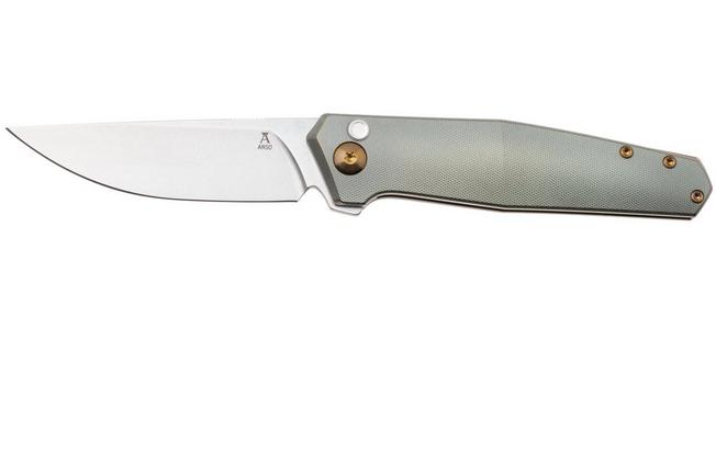 Afbeelding voor Ansø of Denmark Toko TOKO-CR-AM, Stonewashed RWL34, Cuprum Titanium zakmes, Jens Ansø design