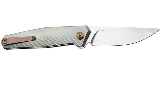 Afbeelding voor Ansø of Denmark Toko TOKO-CR-AM, Stonewashed RWL34, Cuprum Titanium zakmes, Jens Ansø design