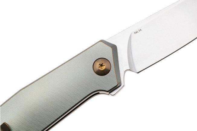 Afbeelding voor Ansø of Denmark Toko TOKO-CR-AM, Stonewashed RWL34, Cuprum Titanium zakmes, Jens Ansø design