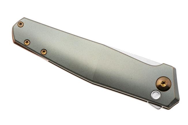 Afbeelding voor Ansø of Denmark Toko TOKO-CR-AM, Stonewashed RWL34, Cuprum Titanium zakmes, Jens Ansø design