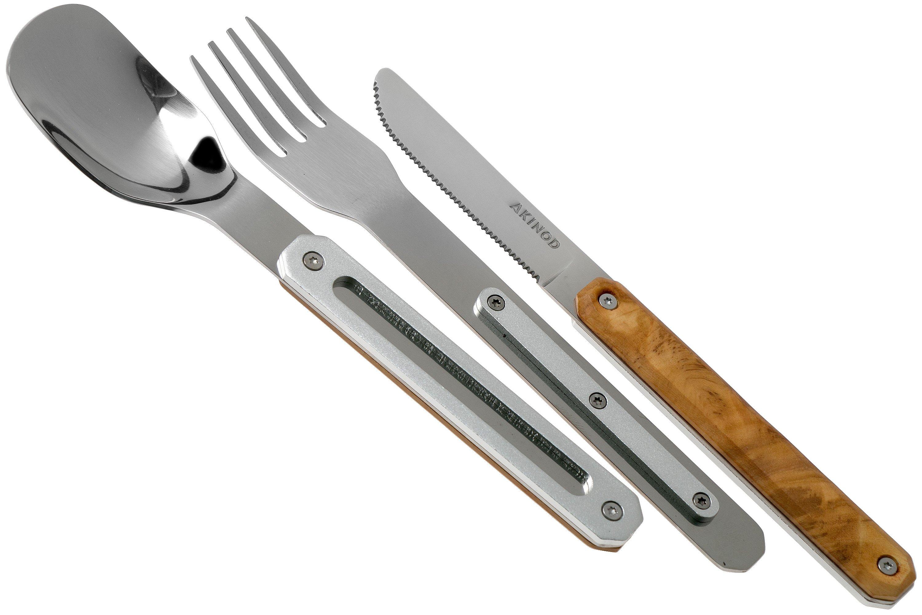 Akinod Straight 12H34 Olive Wood, outdoor cutlery