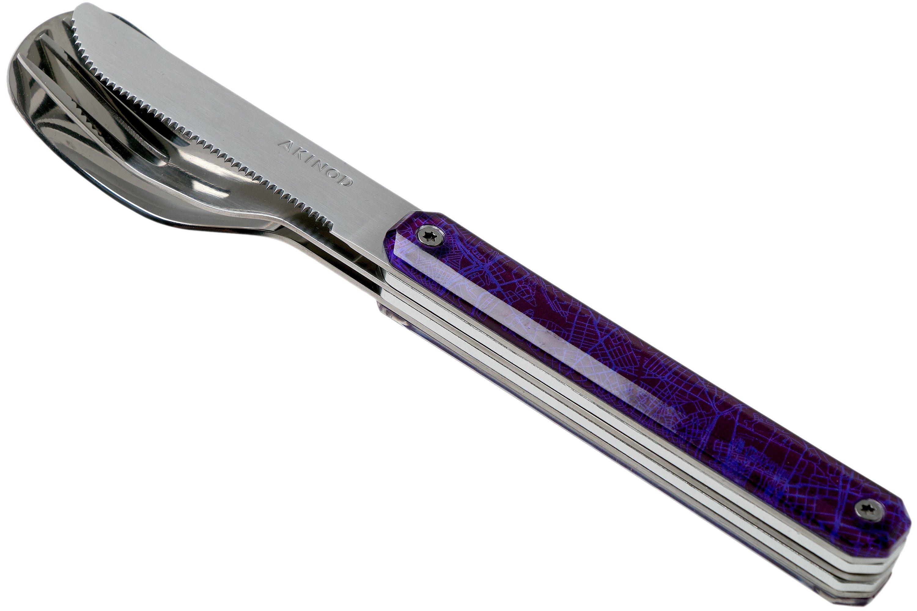 Akinod Straight 12H34 Downtown Purple, outdoor cutlery