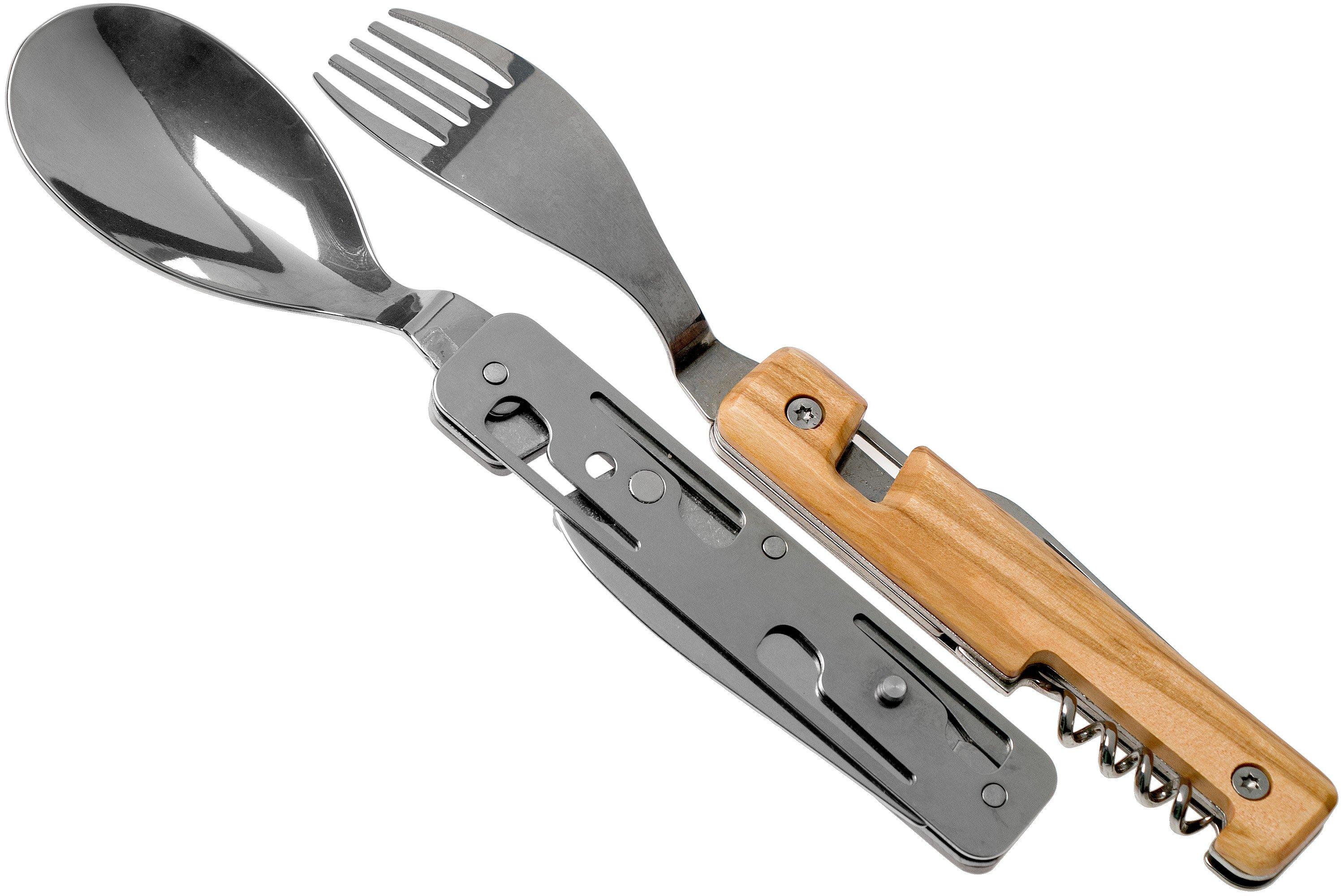 Akinod Multifunctional Cutlery 13H25 Olive, outdoor cutlery