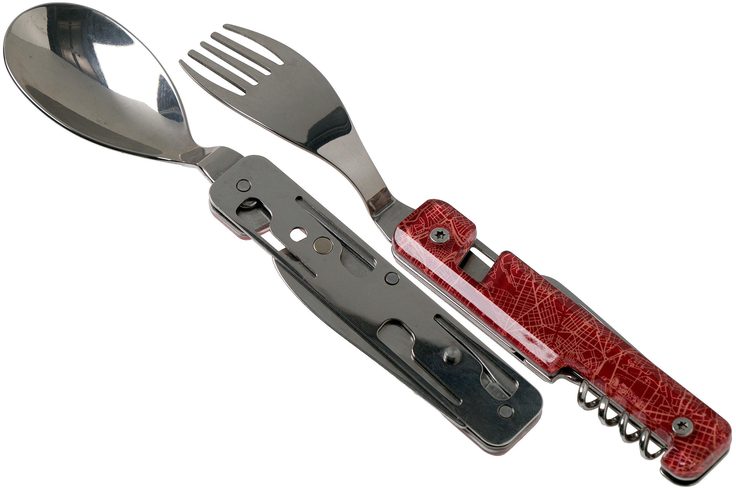 Akinod Multifunctional Cutlery 13H25 Downtown Red, outdoor cutlery
