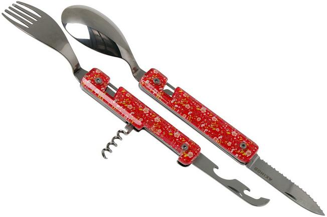 Imagen para Akinod Multifunctional Cutlery 13H25 Red Helianthium, cubiertos de exterior