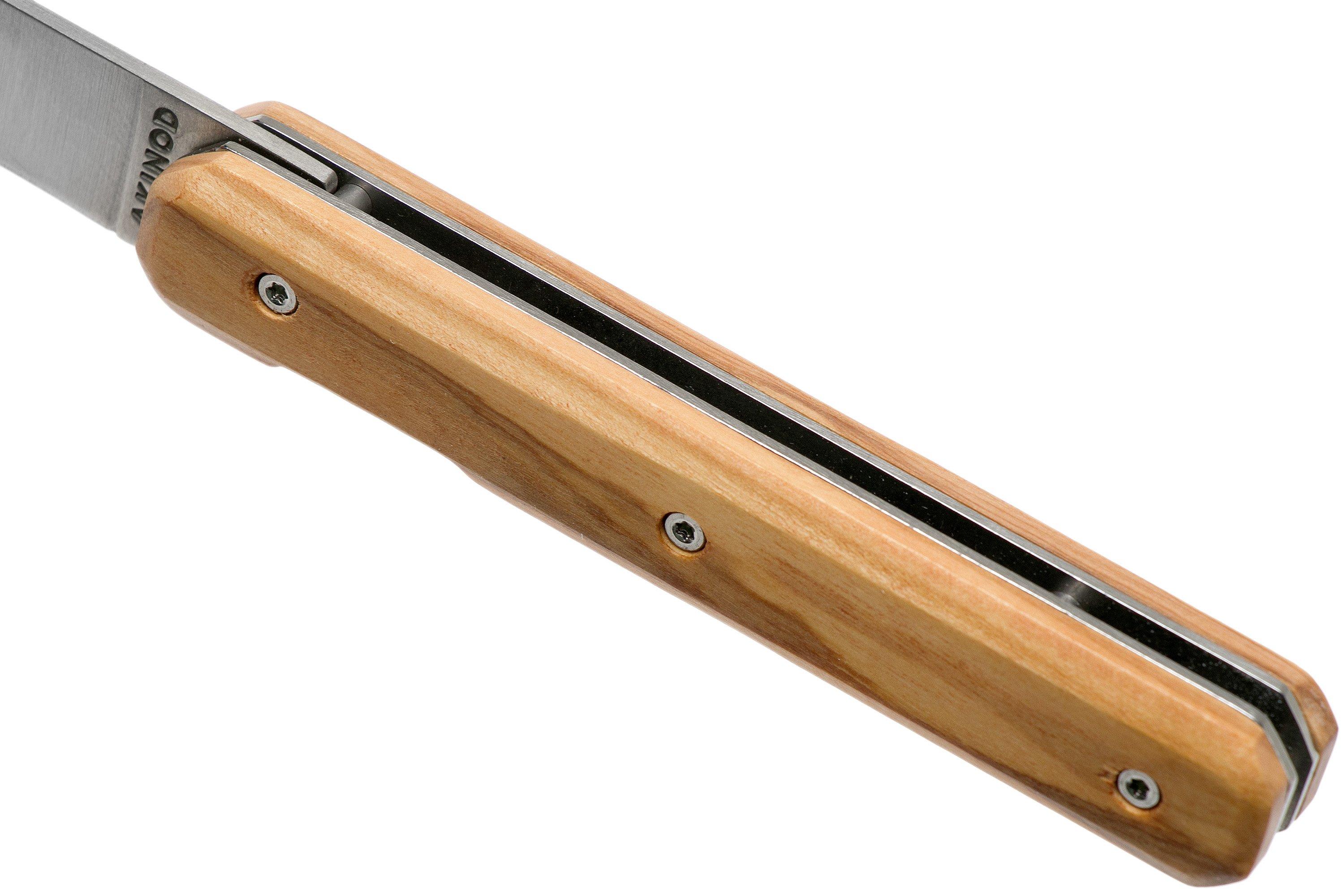 Akinod Utility Folding Knife 18H07 Olive Wood, herenmes Voordelig kopen bij knivesandtools.be