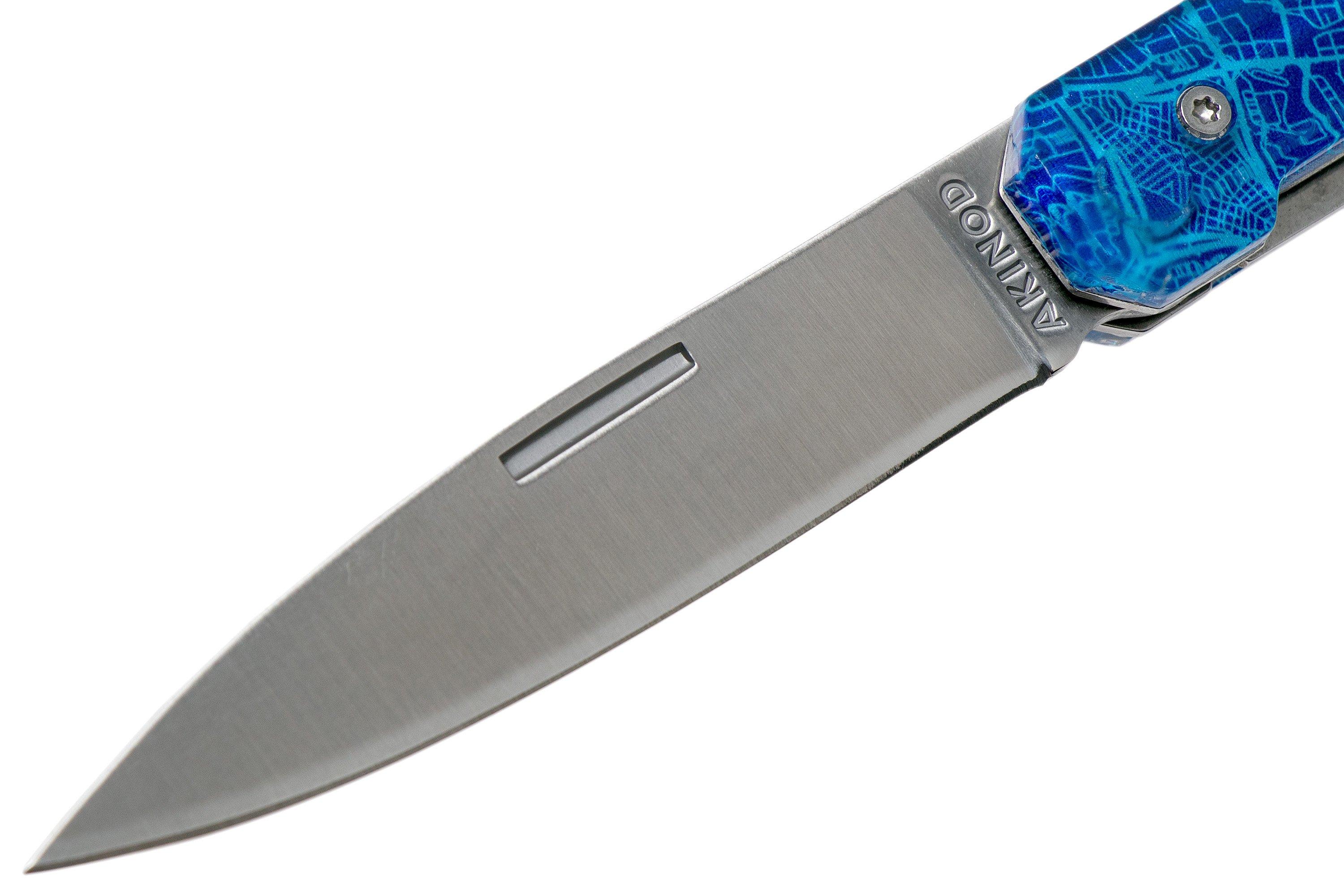 Akinod Utility Folding Knife 18H07 Downtown Blue, gentleman's knife Advantageously shopping at