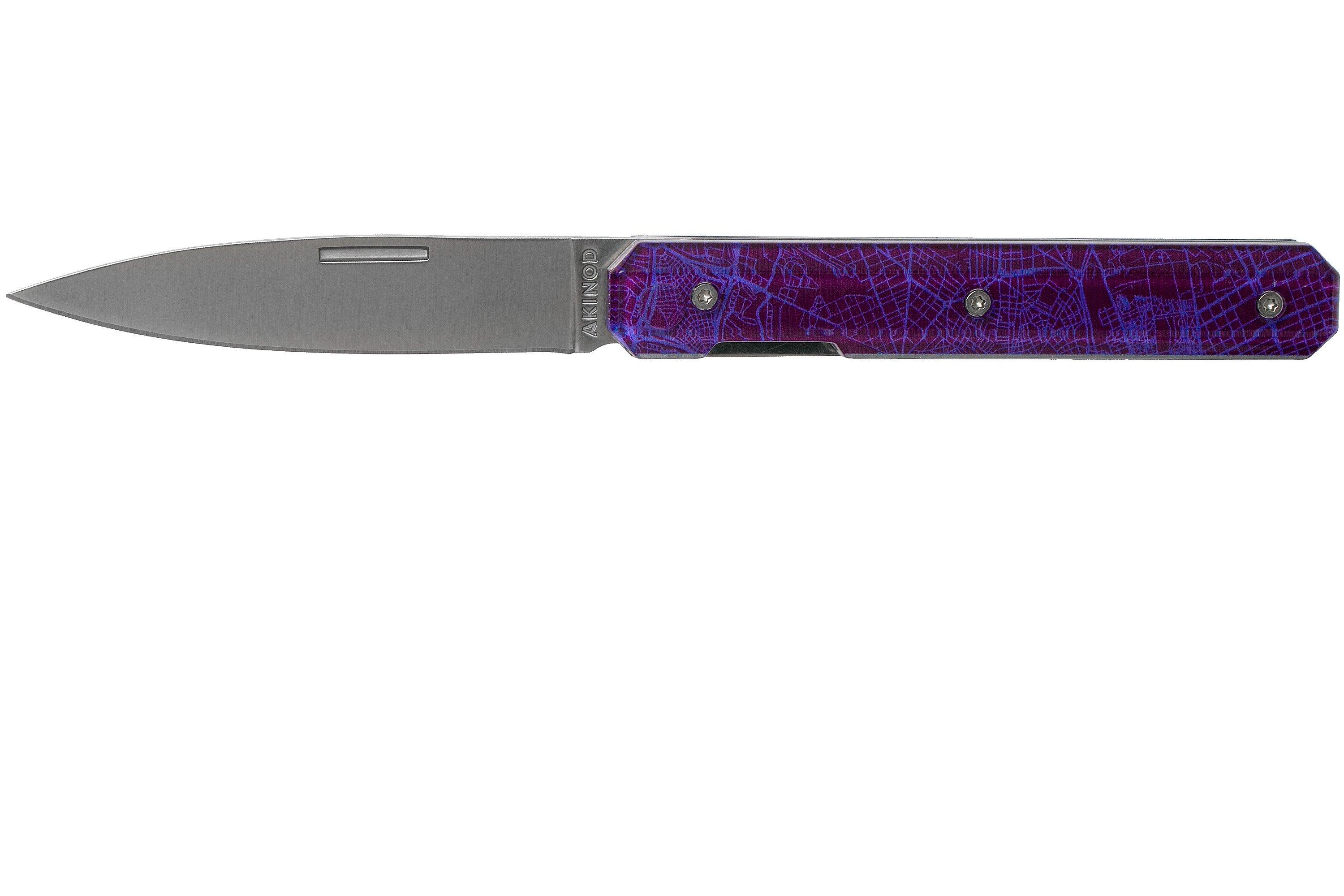Akinod Utility Folding Knife 18H07 Downtown Purple, gentleman's knife Advantageously shopping