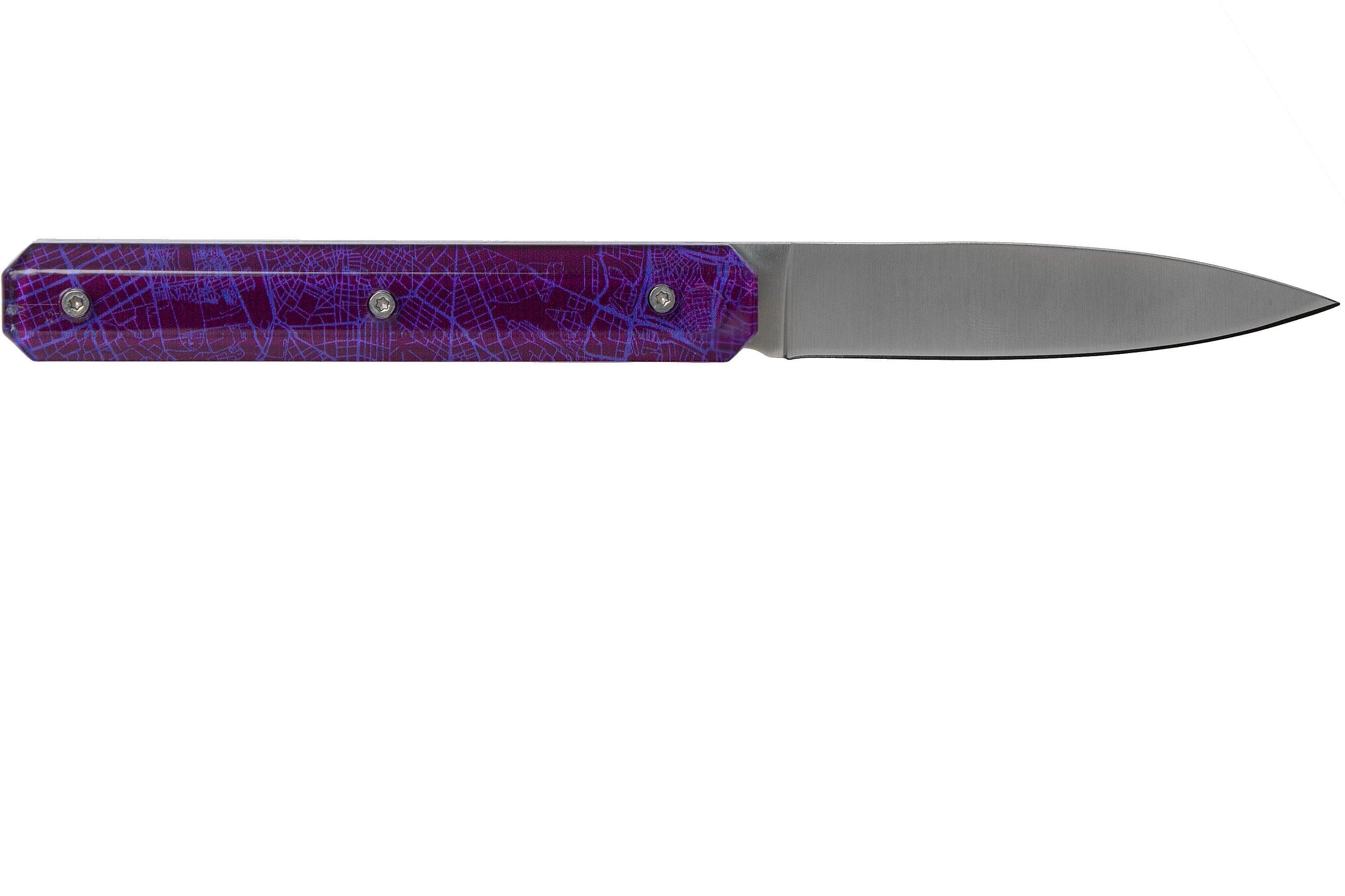 Akinod Utility Folding Knife 18H07 Downtown Purple, gentleman's knife Advantageously shopping
