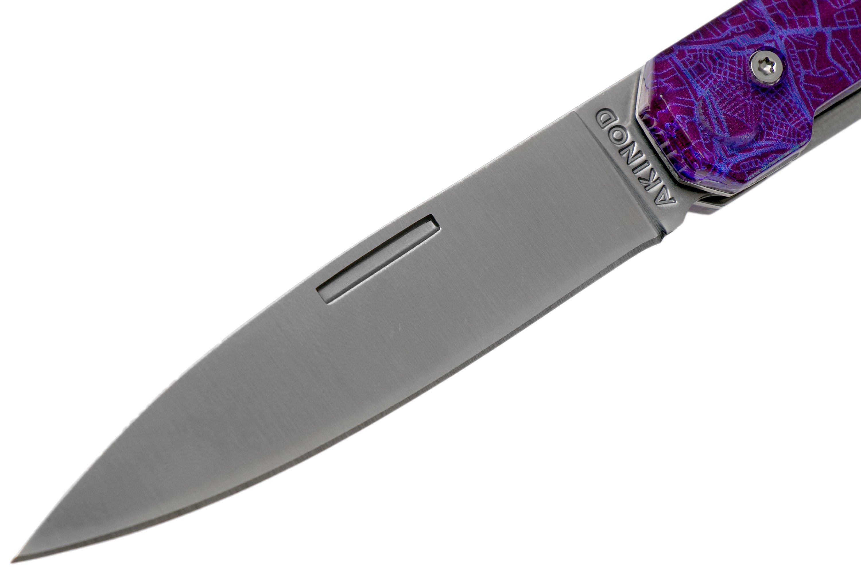 Akinod Utility Folding Knife 18H07 Downtown Purple, gentleman's knife Advantageously shopping