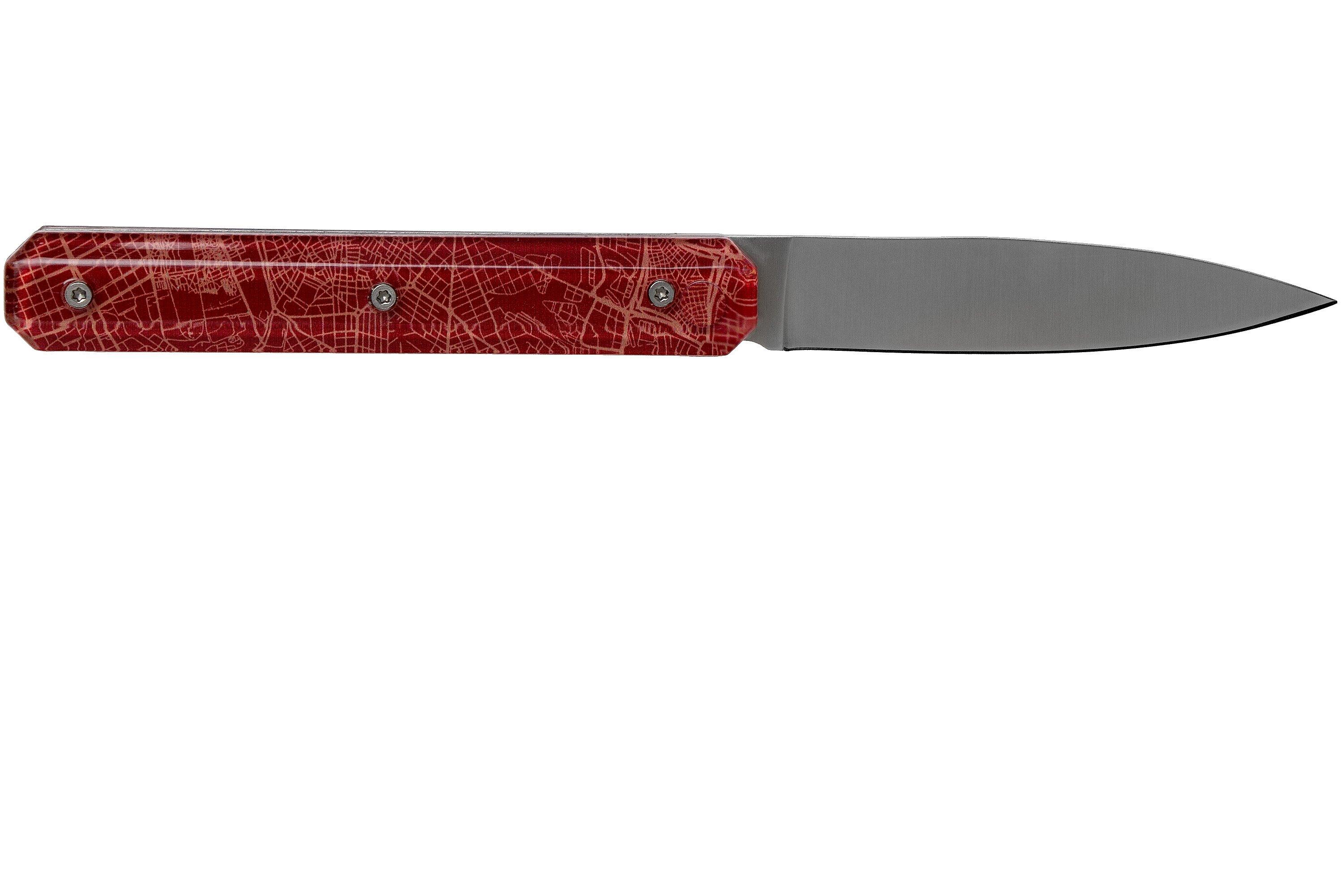Akinod Utility Folding Knife 18H07 Downtown Red, gentleman's knife Advantageously shopping at