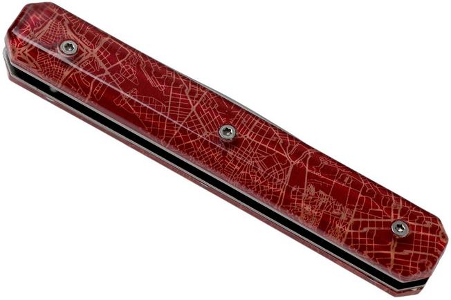 Imagen para Akinod Utility Folding Knife 18H07 Downtown Red, cuchillo de caballero
