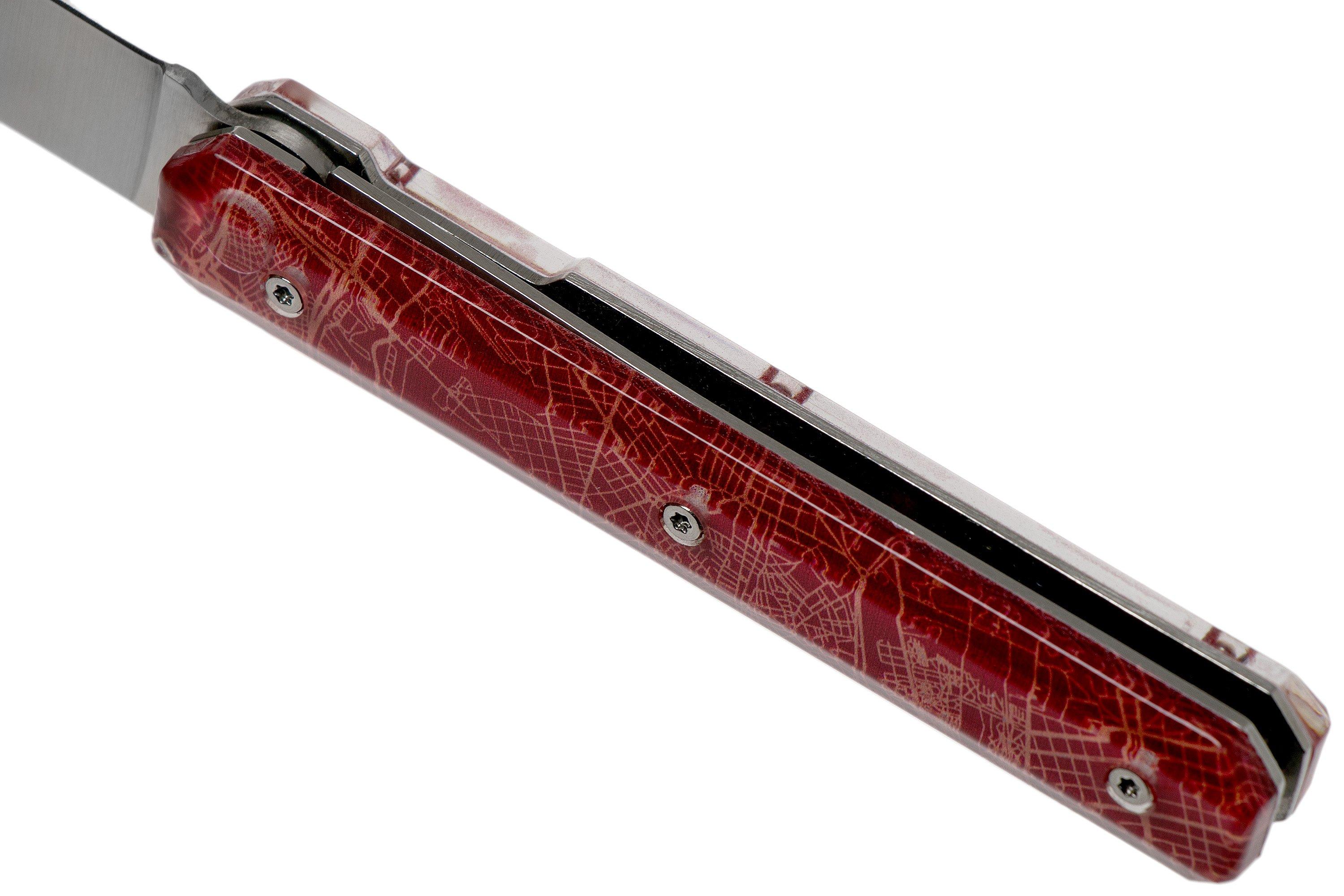 Akinod Utility Folding Knife 18H07 Downtown Red, gentleman's knife Advantageously shopping at