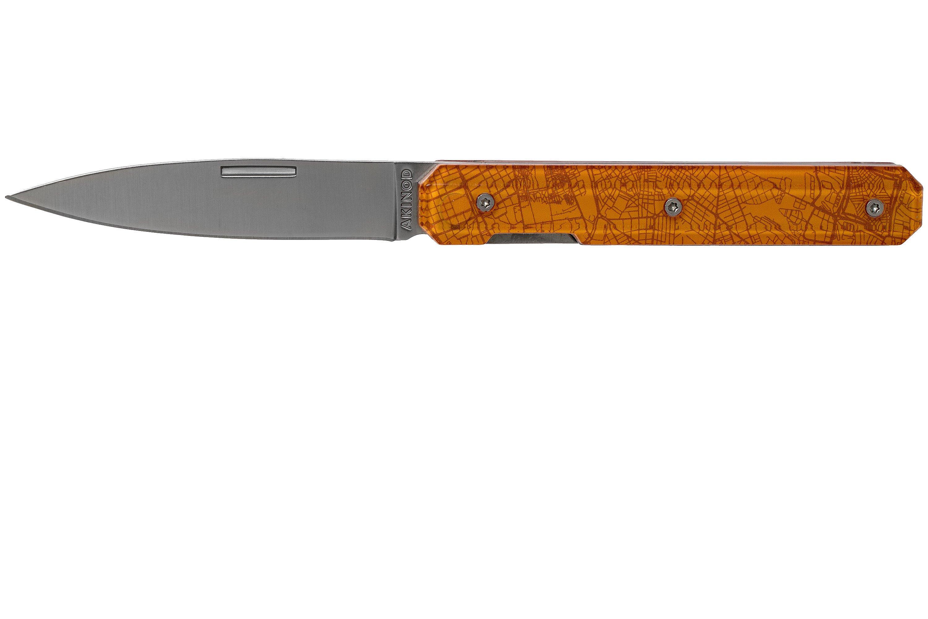 Akinod Utility Folding Knife 18H07 Downtown Orange, gentleman's knife Advantageously shopping